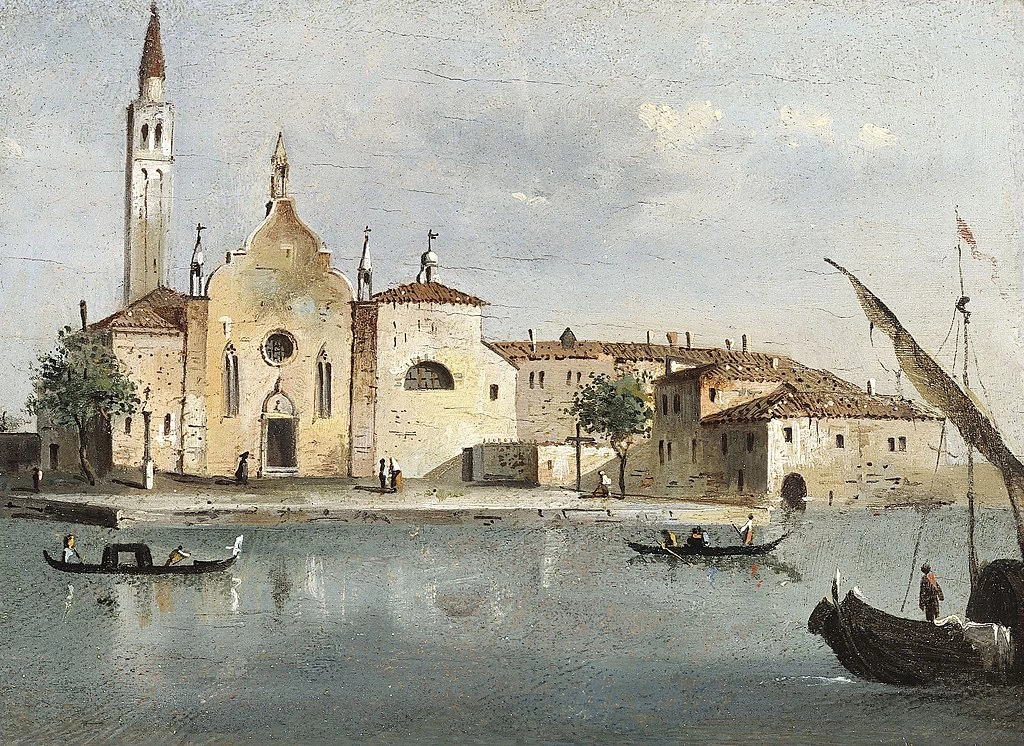 Veduta dell'isola di Santa Maria delle Grazie - Musée Cognacq, Jay